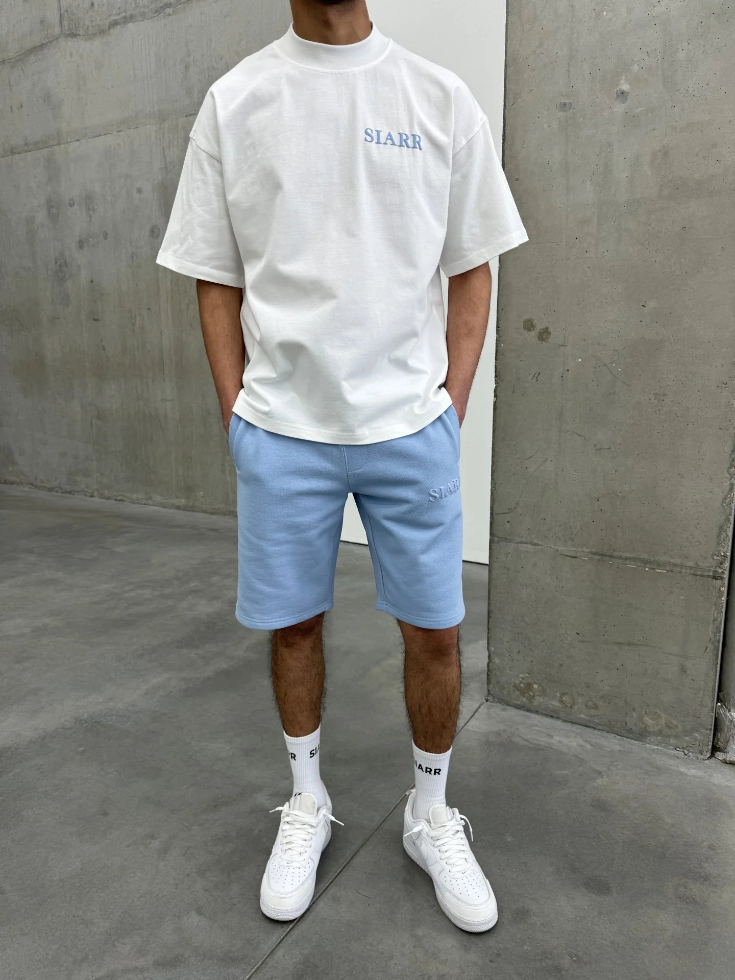 Siarr Puff Shorts Baby Blue