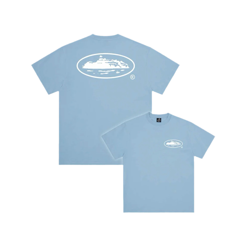 CORTEIZ OG ISLAND TEE BABY BLUE (NEW BLANK)