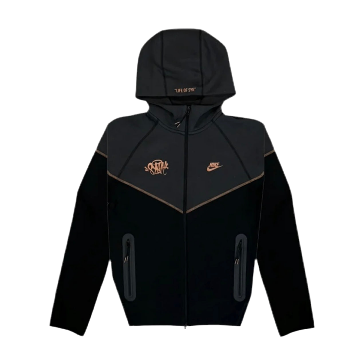 NIKE TECH FLEECE HOODIE CENTRAL CEE SYNA ROSE GOLD Empire Glasgow