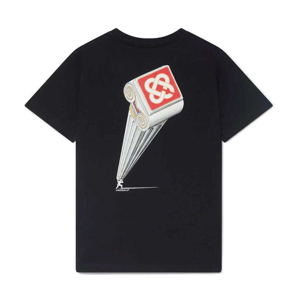 Casablanca Leaning Column Tee Black