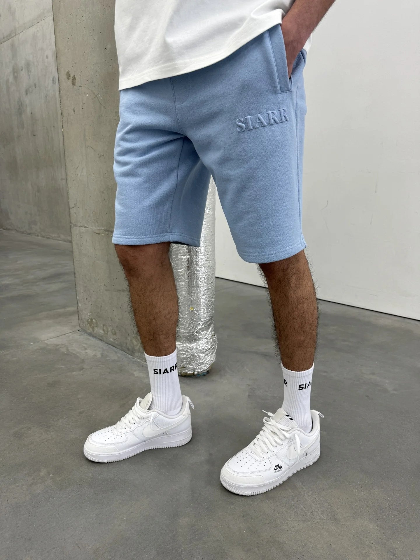 Siarr Puff Shorts Baby Blue