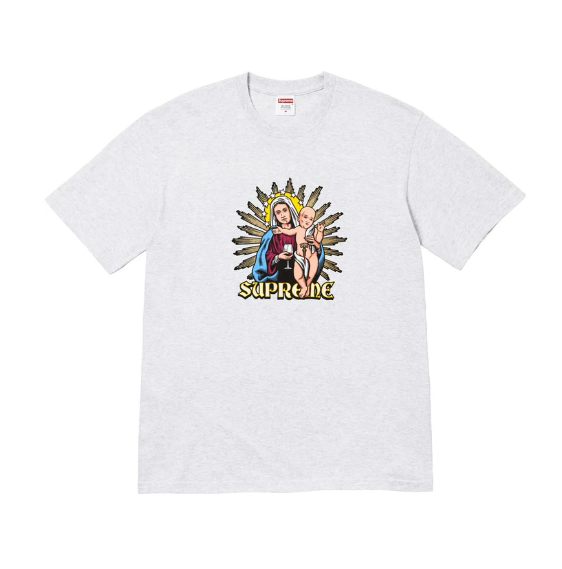 SUPREME BLOOD TEE ASH GREY