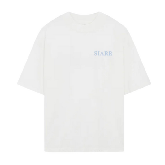 Siarr Puff Tee White Baby Blue