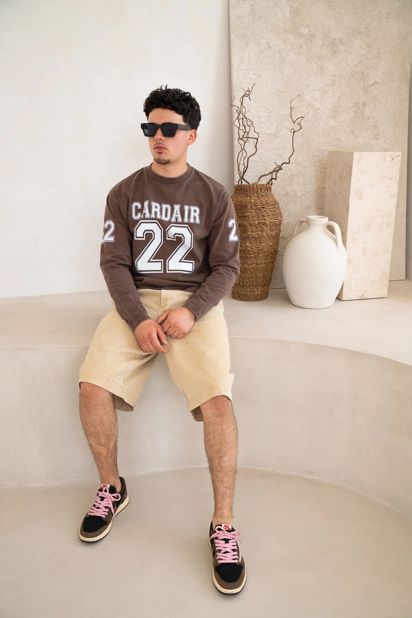 Cardair Varsity Long Sleeve Brown