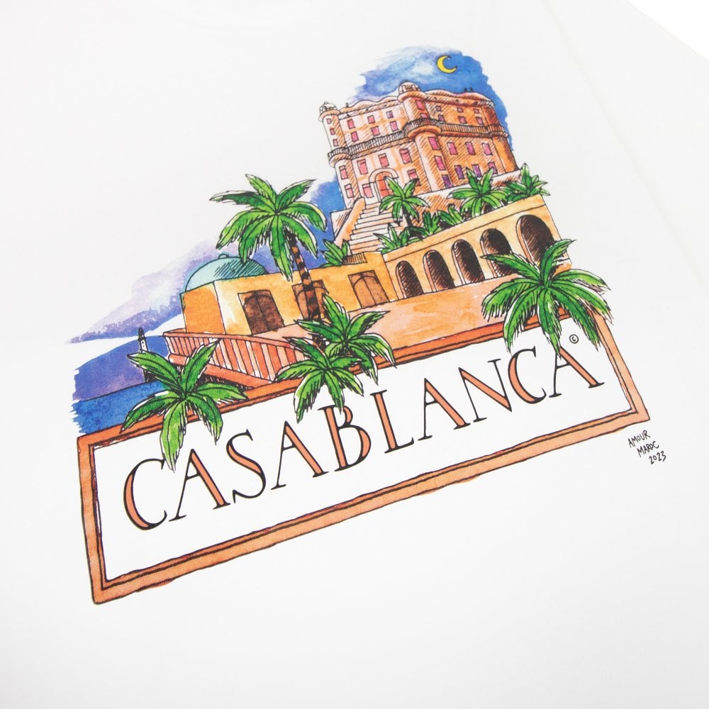 Casablanca Amour Maroc Tee White