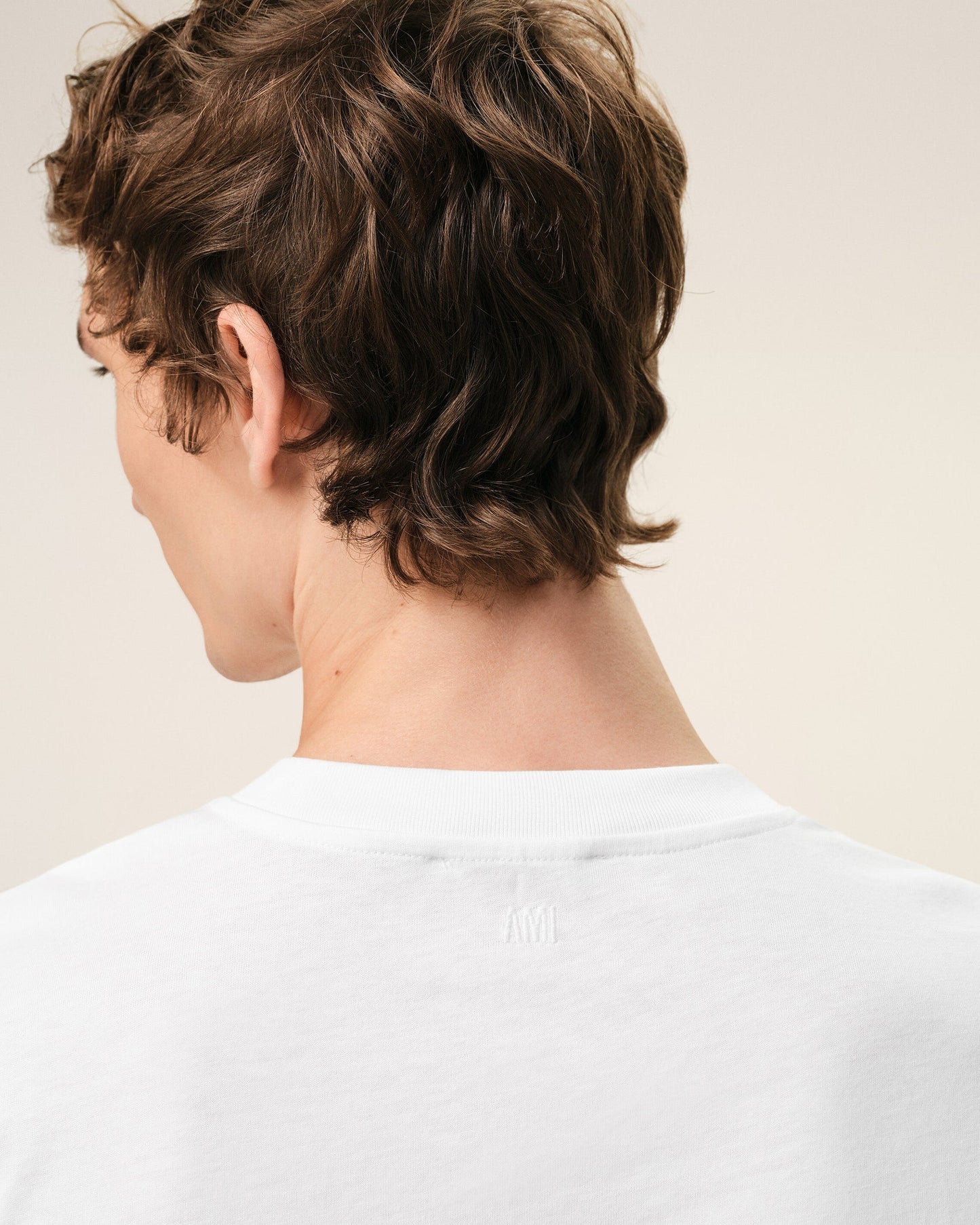 AMI Paris Embroidered Tee White