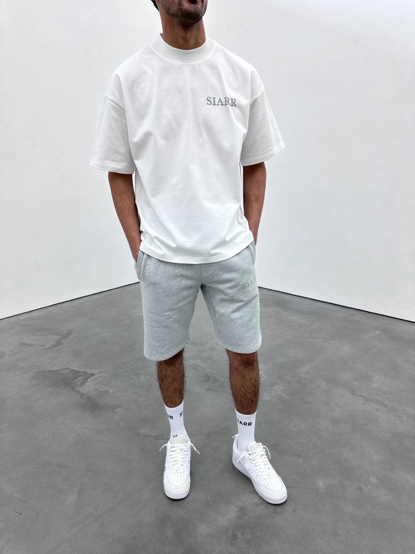 Siarr Puff Shorts Grey