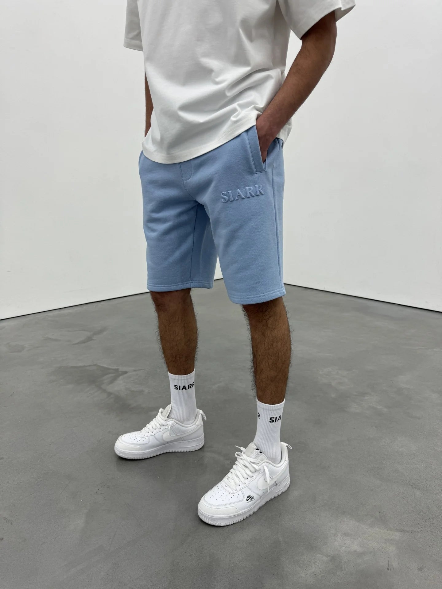 Siarr Puff Shorts Baby Blue