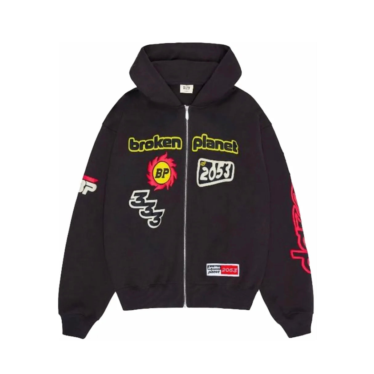 BROKEN PLANET PERFORMANCE ZIP UP HOODIE