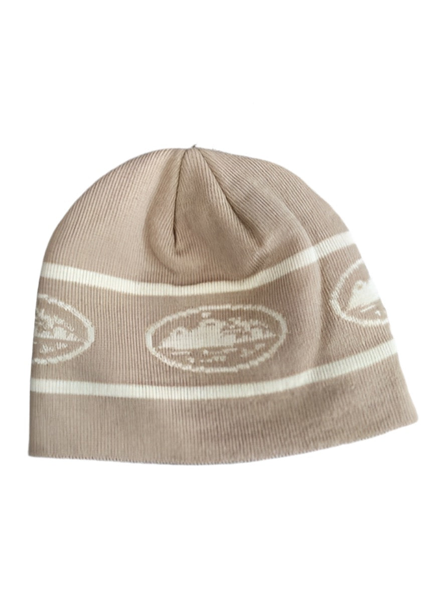BROKEN PLANET ALCATRAZ REPEAT BEANIE COFFEE BROWN
