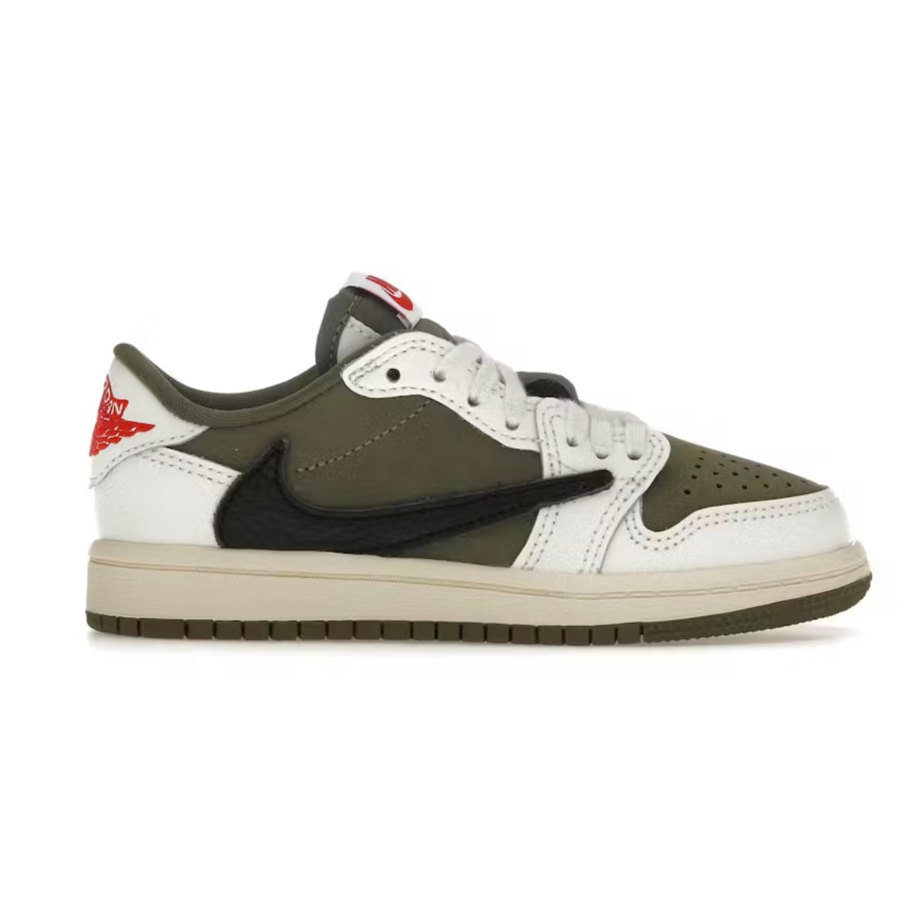 KIDS JORDAN 1 LOW TRAVIS SCOTT 'REVERSE OLIVE'