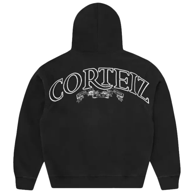 Corteiz Superior Royale Zip Hoodie Black