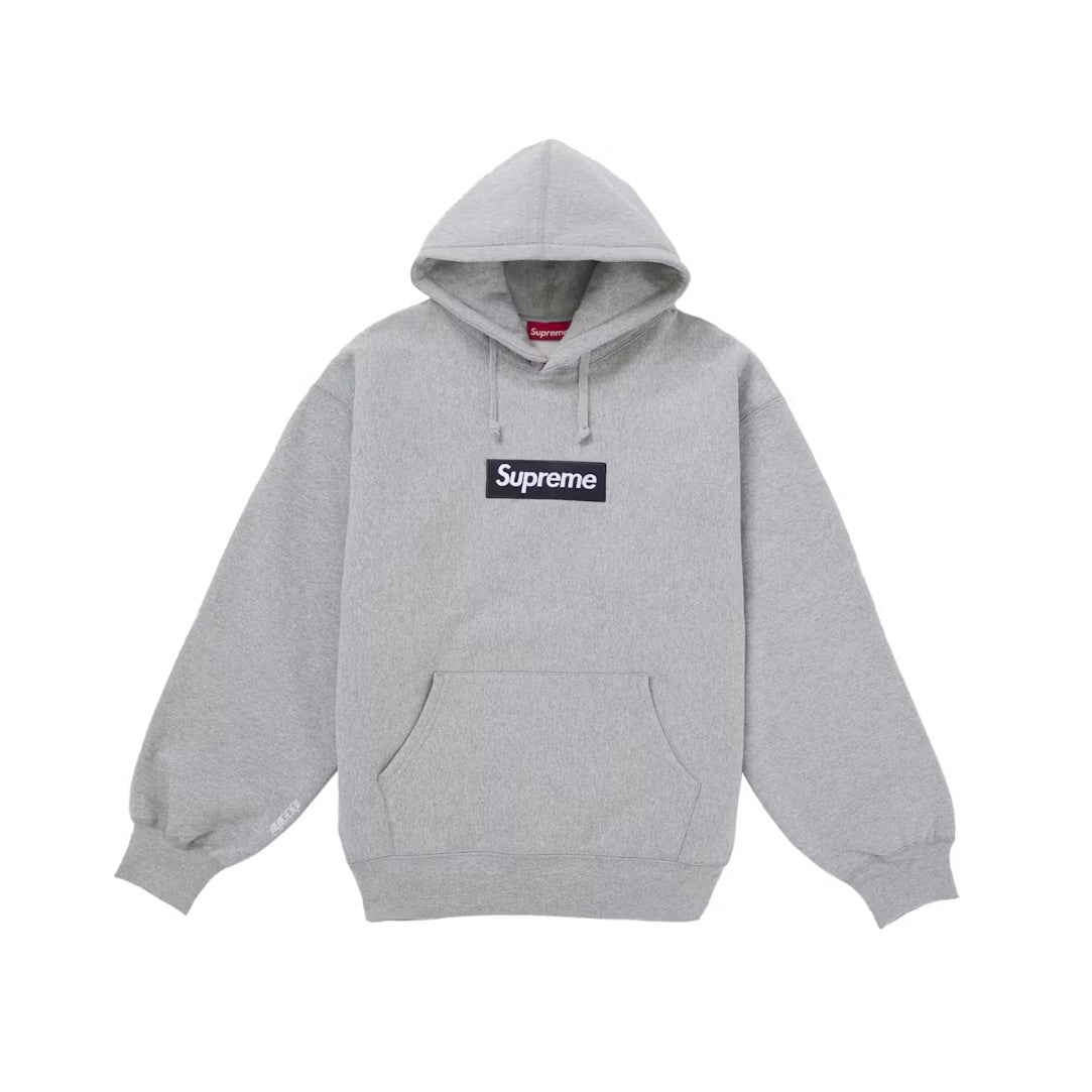 Supreme Box Logo Hoodie Heather Grey (FW25)