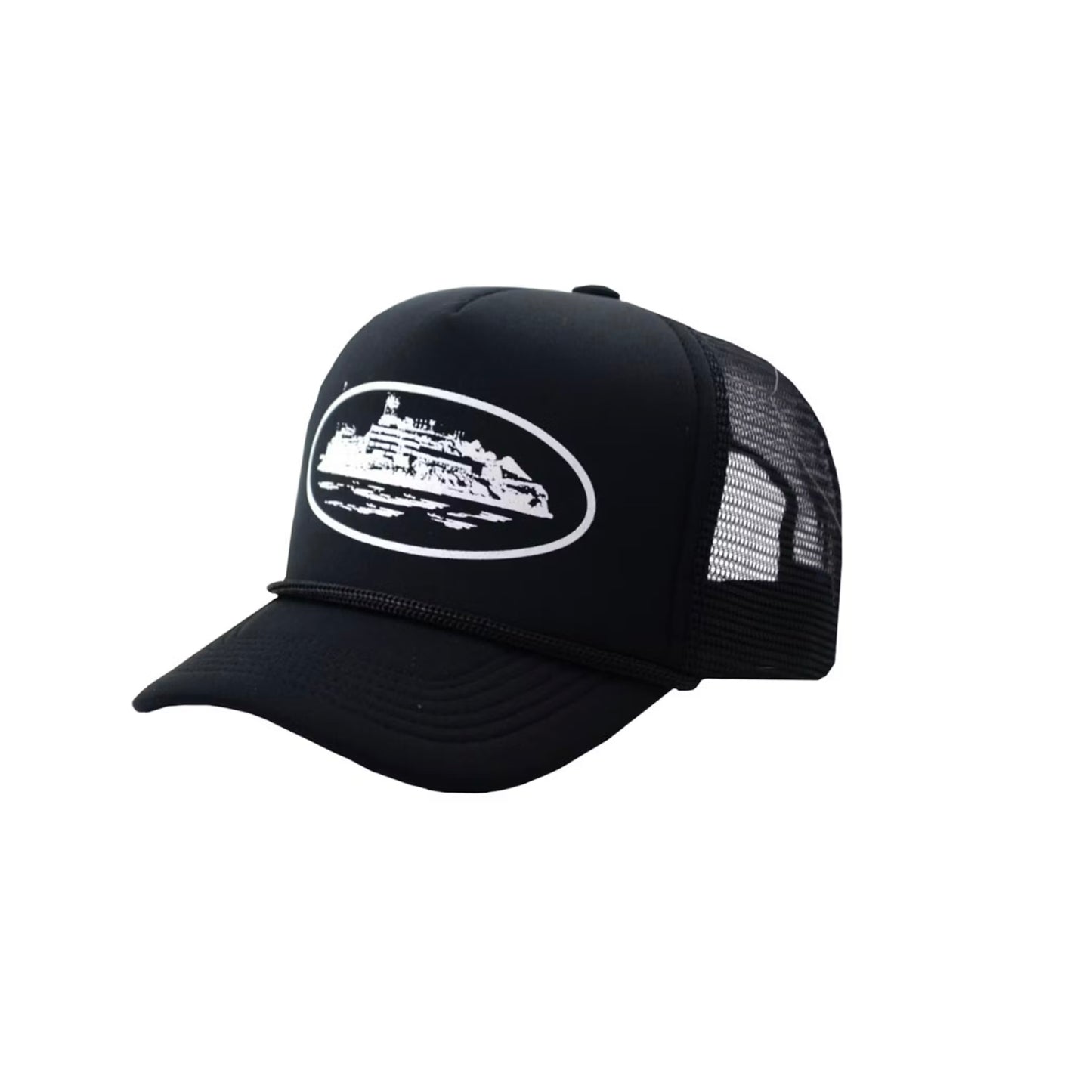 CORTEIZ ALCATRAZ TRUCKER CAP ‘BLACK WHITE’