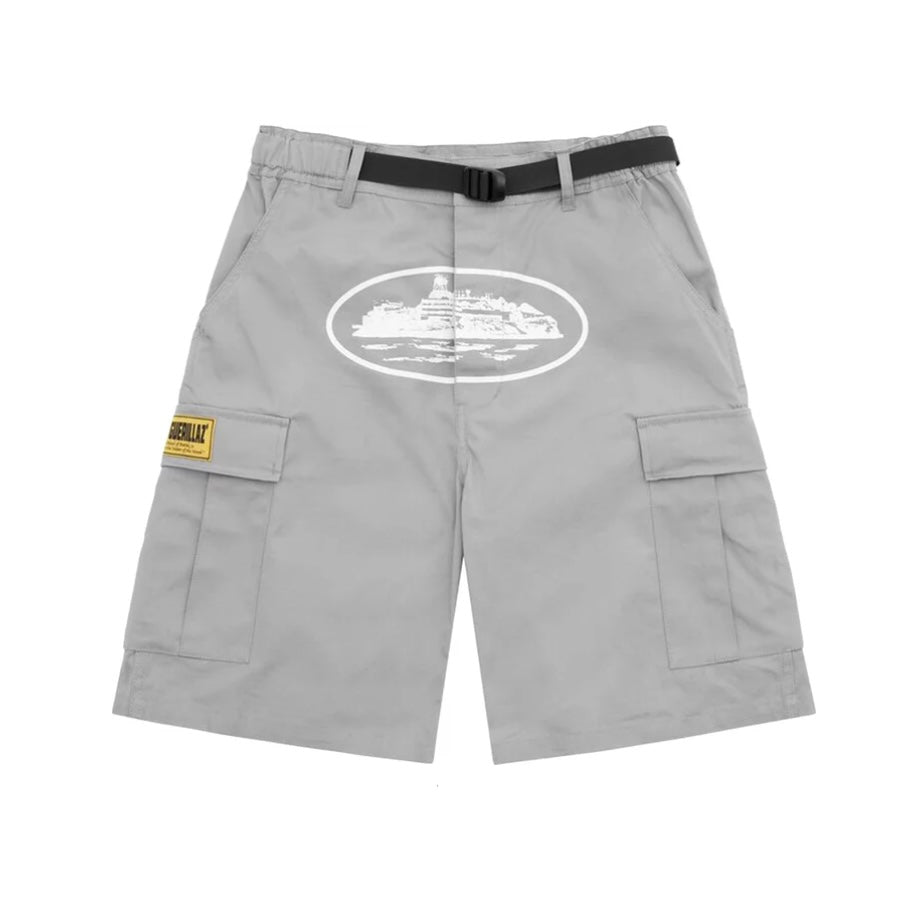 CORTEIZ GUERILLAZ CARGO SHORTS GREY