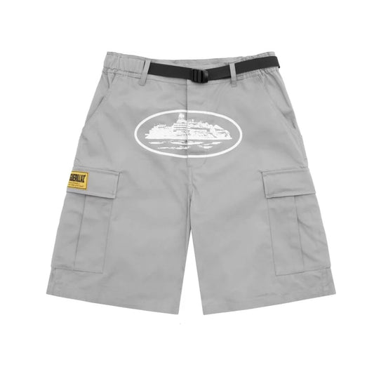 CORTEIZ GUERILLAZ CARGO SHORTS GREY