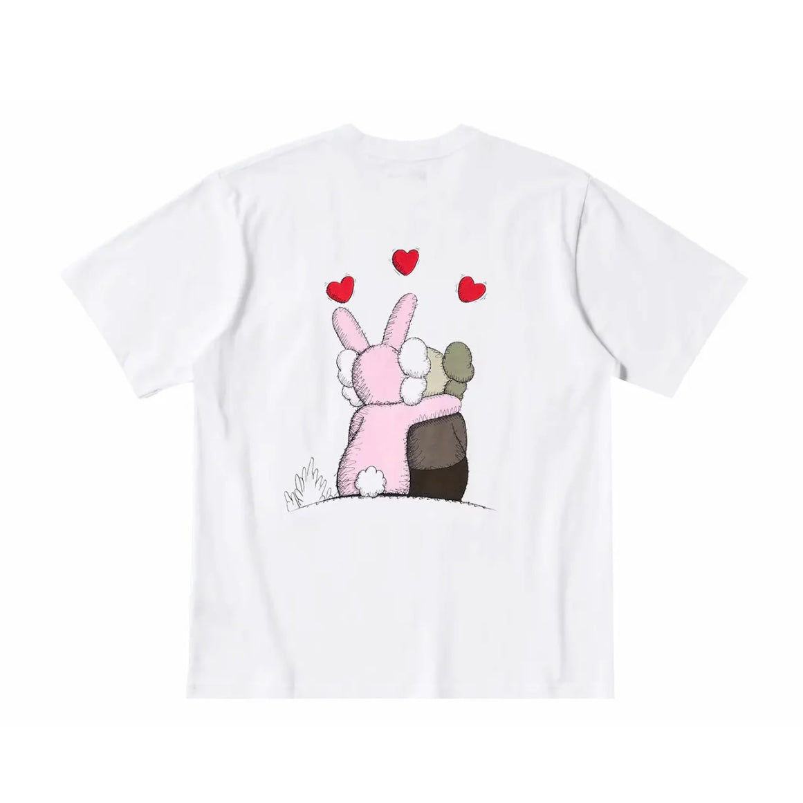 KAWS+WARHOL UNIQLO WHITE/PINK TEE