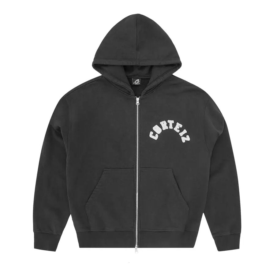 CORTEIZ COLLEGE ARCH ZIP UP HOODIE BLACK – Empire Glasgow
