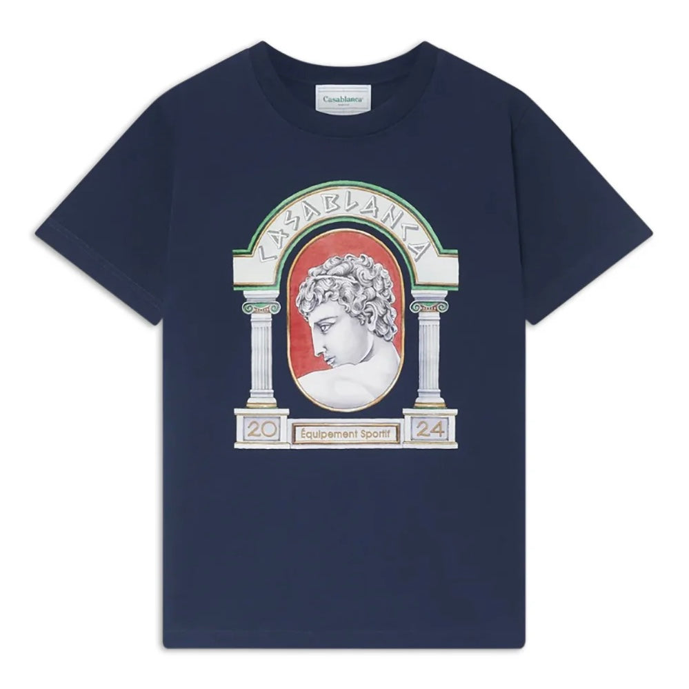 Casablanca La Medaille Tee Navy