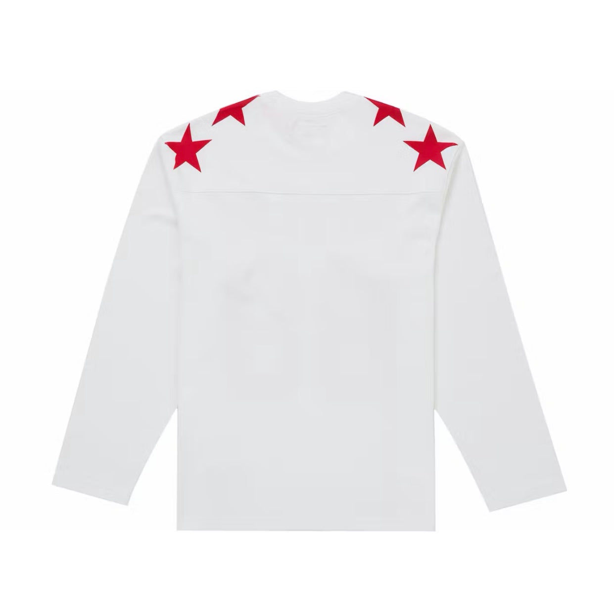 SUPREME PLAYBOY LONG SLEEVE JERSEY TEE WHITE (SS26)