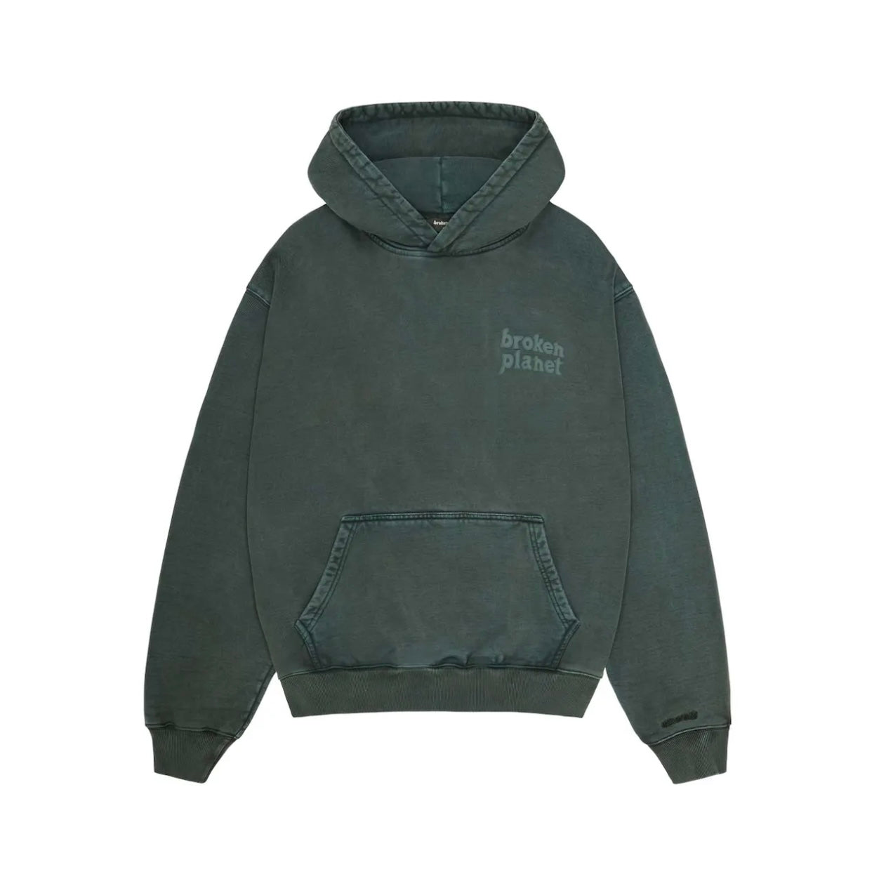BROKEN PLANET BASICS HOODIE ‘WASHED EMERALD’