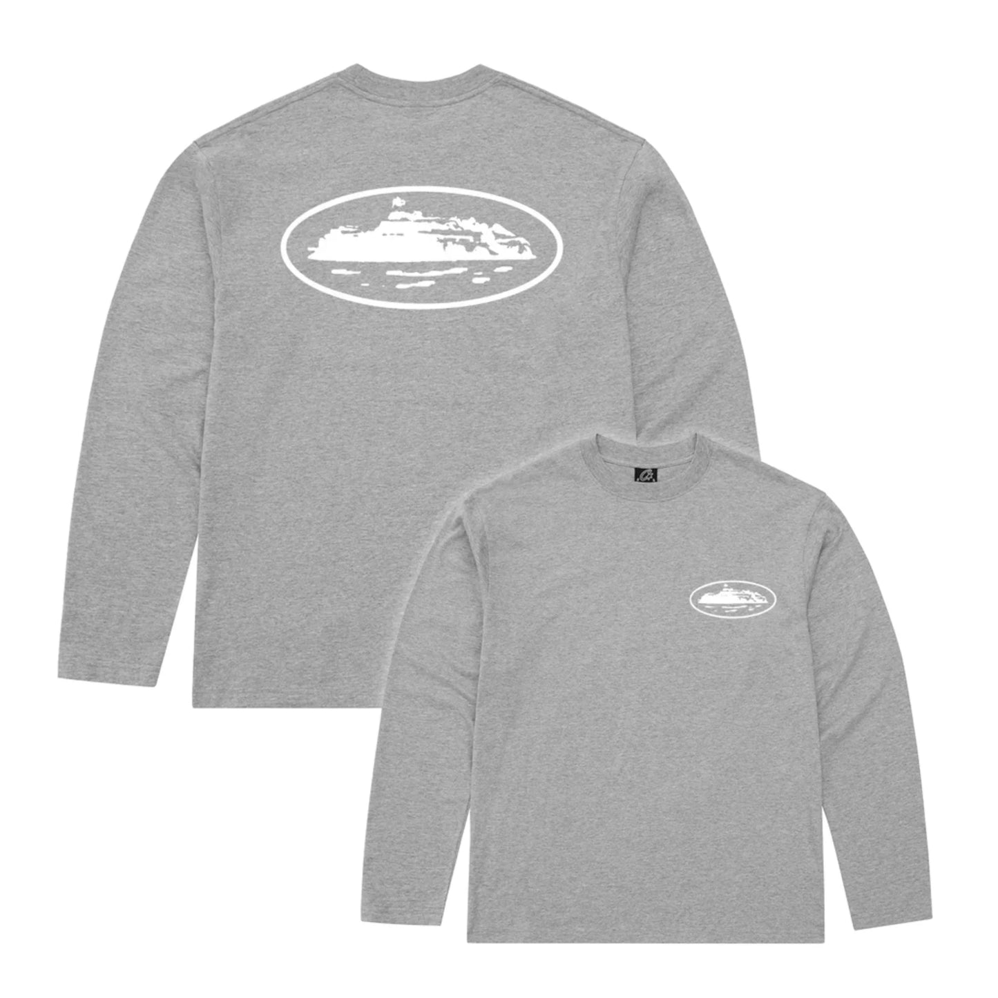 CORTEIZ OG ISLAND LONGSLEEVE TEE HEATHER GREY