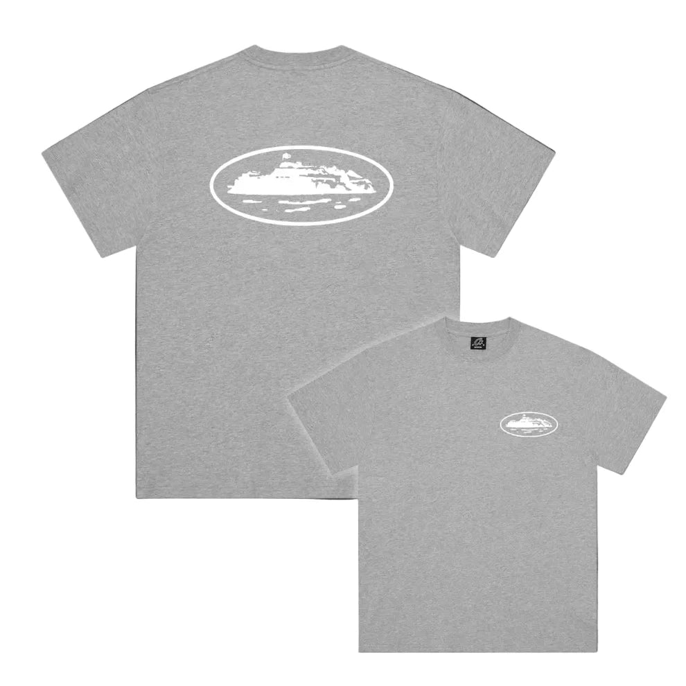 CORTEIZ OG ISLAND TEE HEATHER GREY (NEW BLANK)