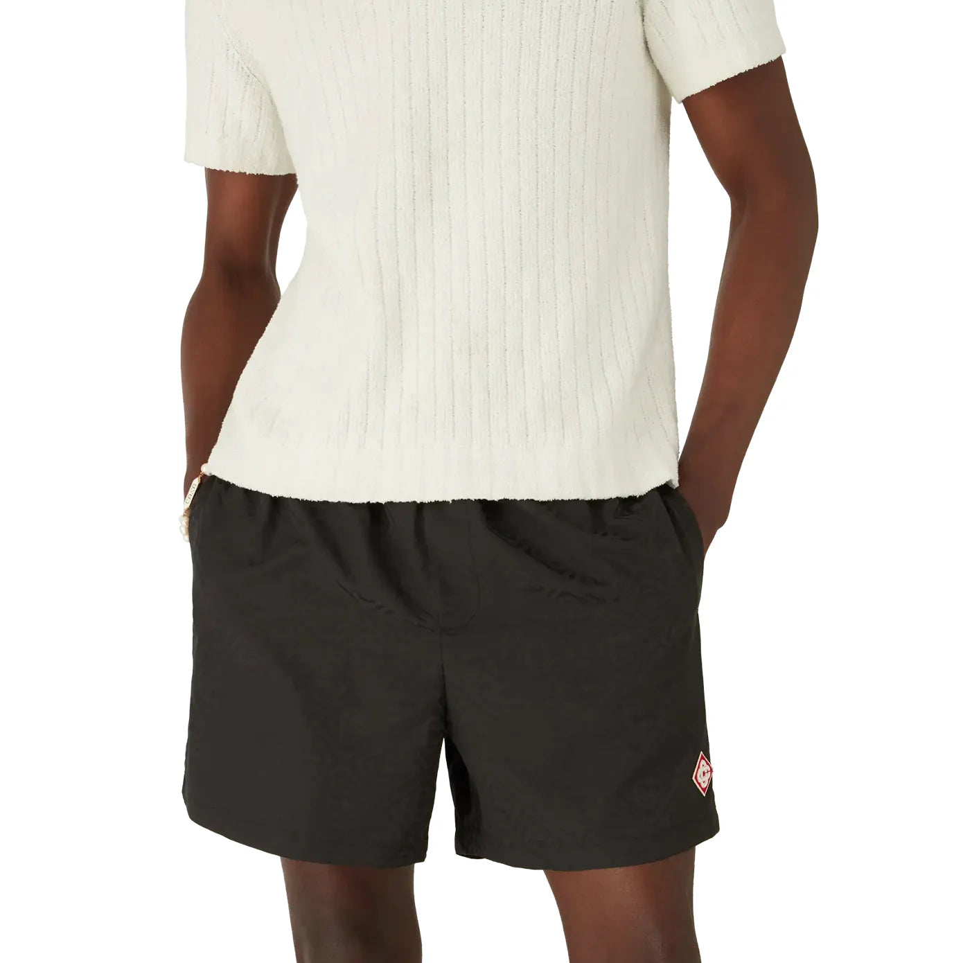 Casablanca Jacquard Swim Shorts Black
