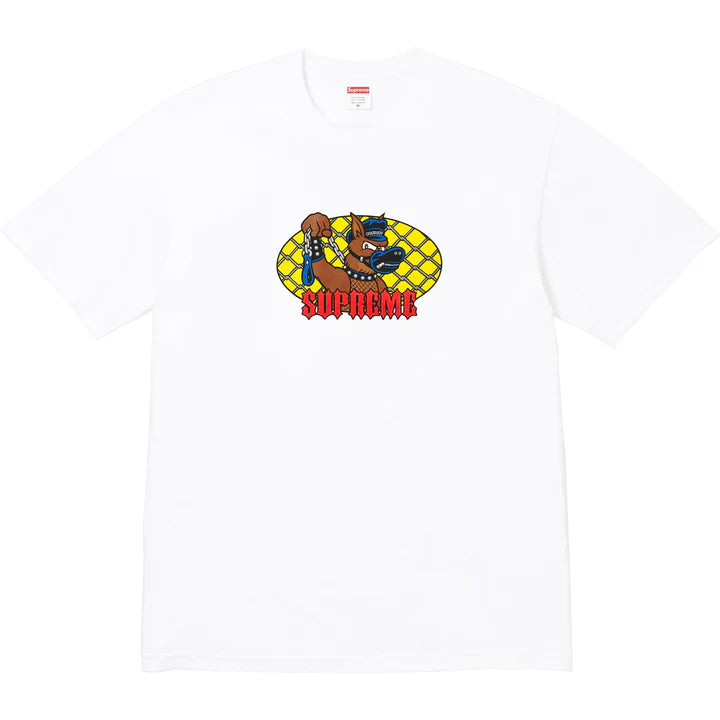 SUPREME LEASH TEE WHITE (SS26)