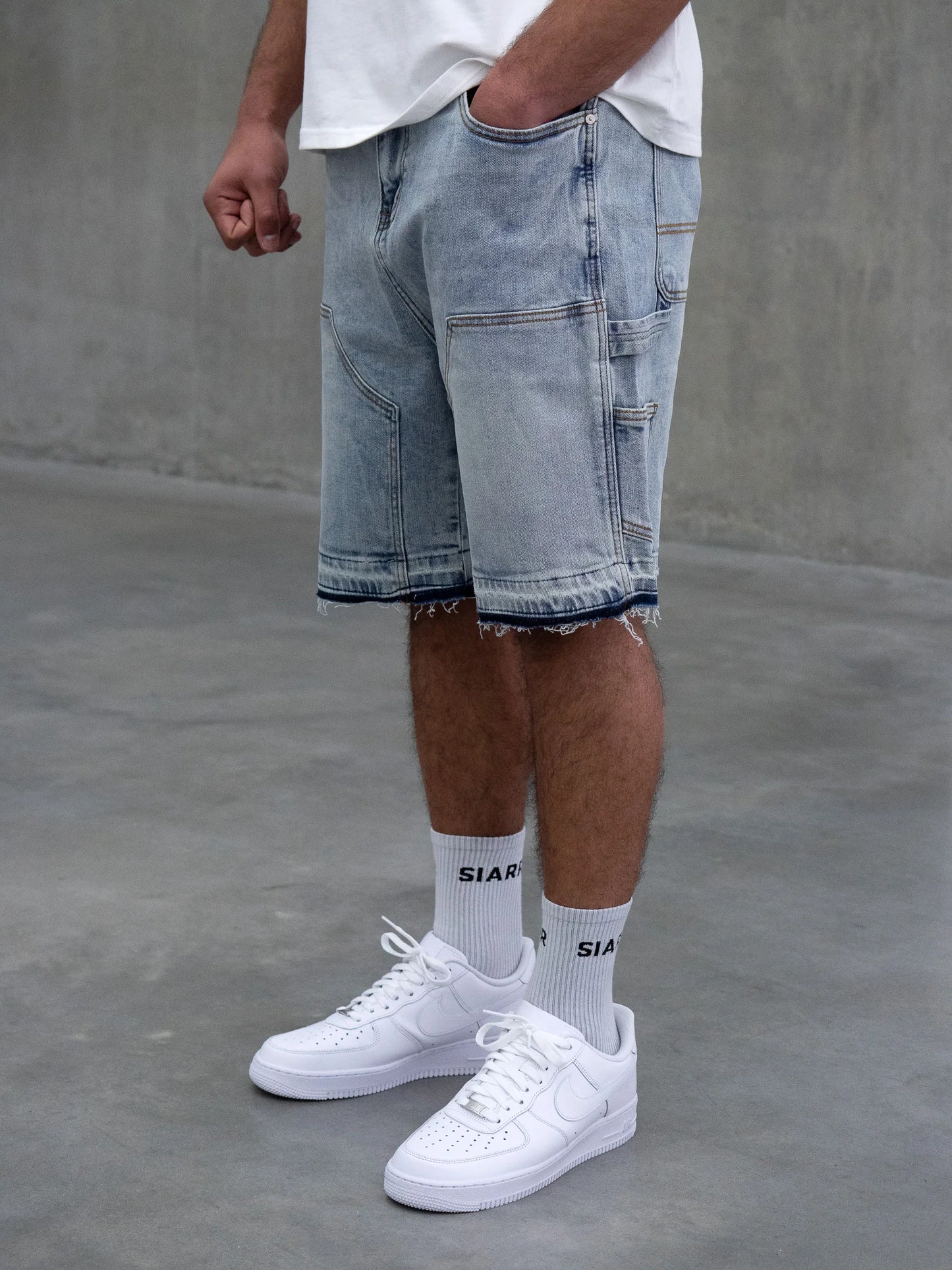Siarr Carpenter Shorts Blue