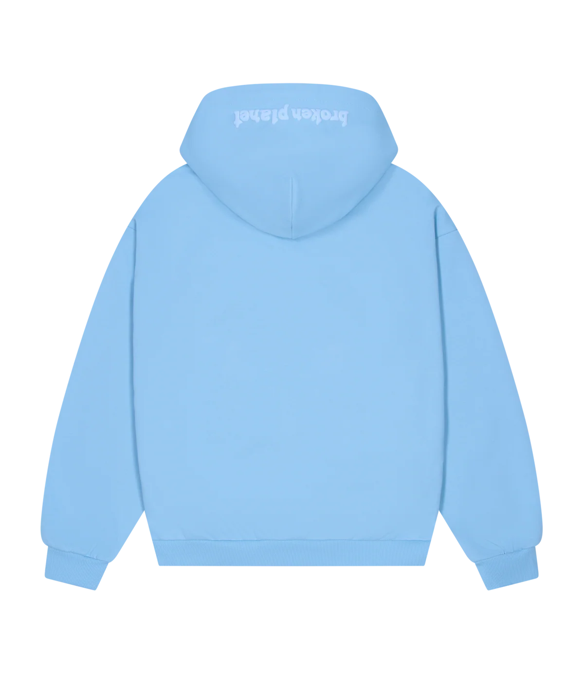 BROKEN PLANET ZIP UP HOODIE SKY BLUE