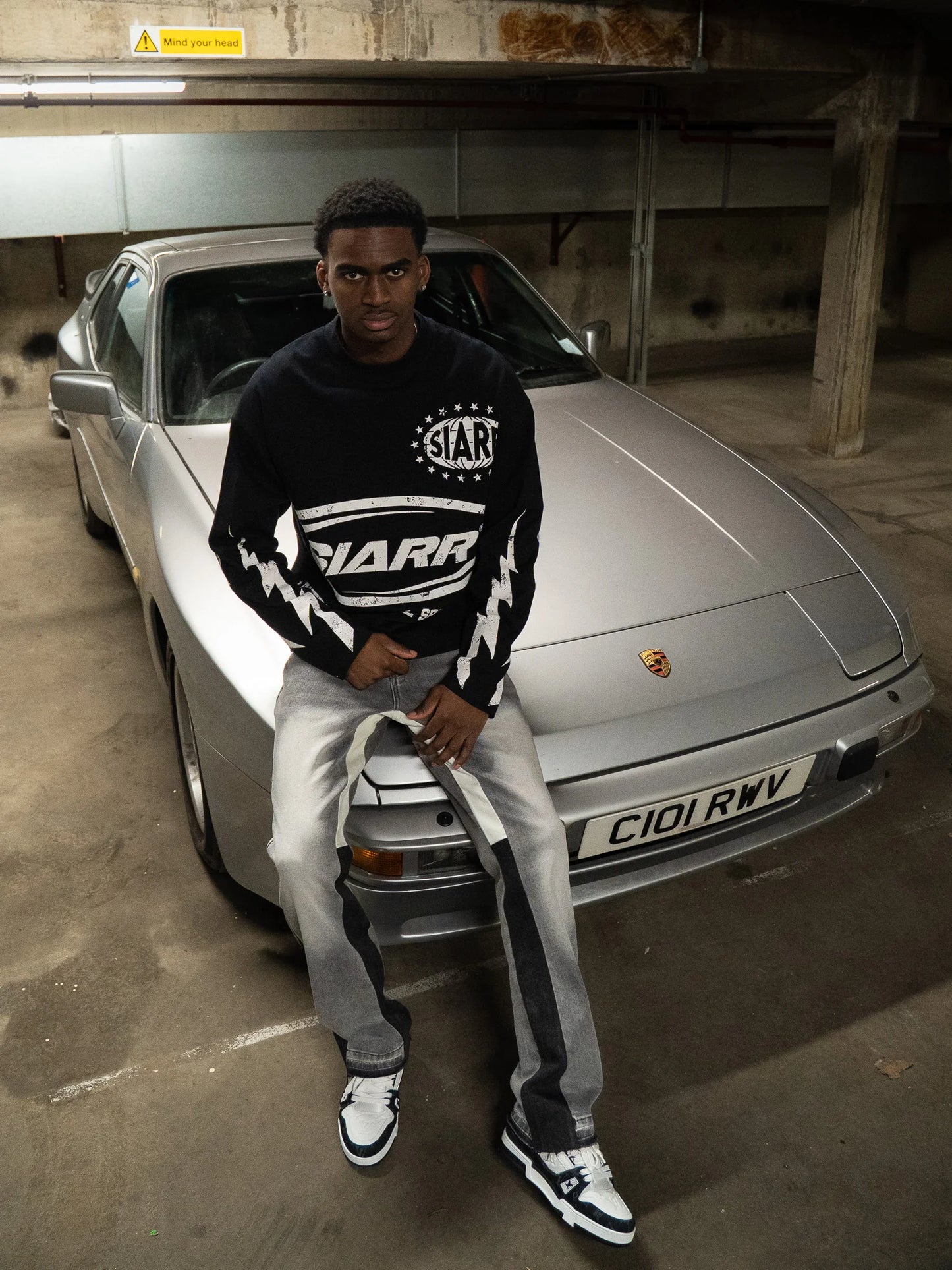 Siarr Speedway Longsleeve Tee Black