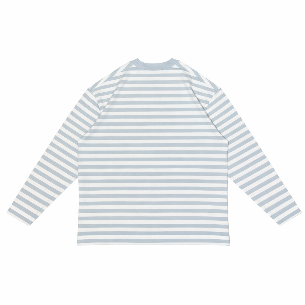 Baire Atelier Striped Long Sleeve Tee Blue