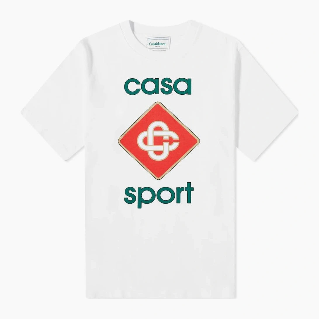 Casablanca Sport Logo Tee White