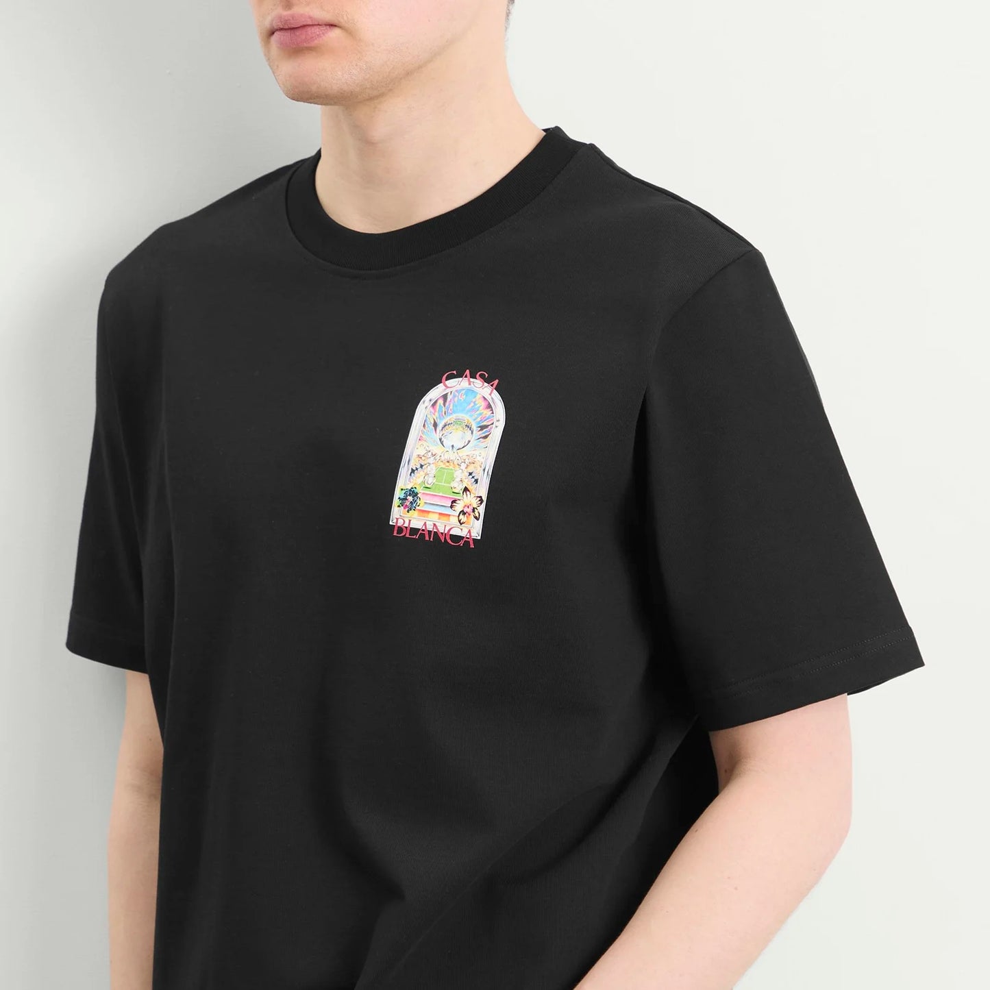 Casablanca Tennis Landscape Tee Black