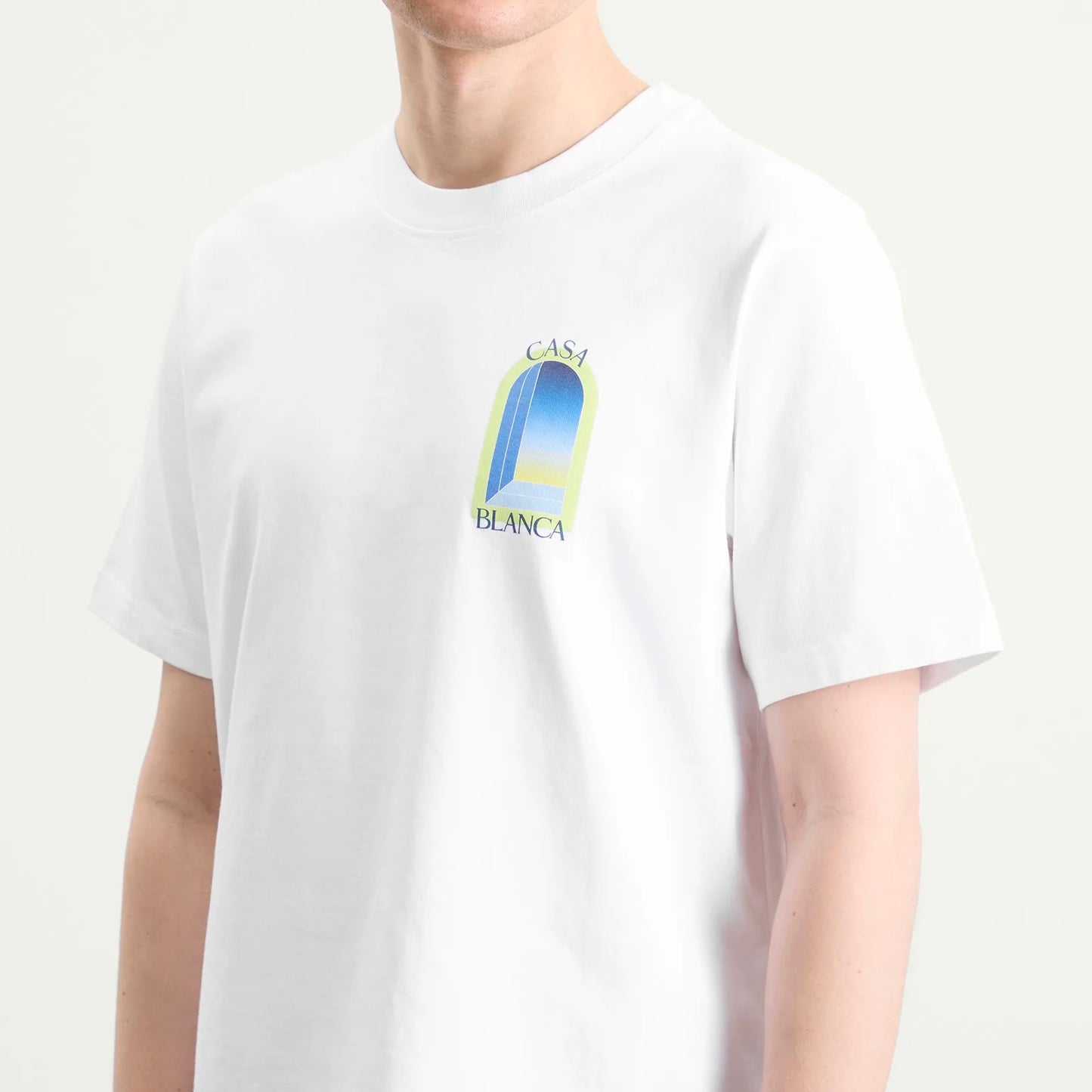 Casablanca Arches Tee White Lime
