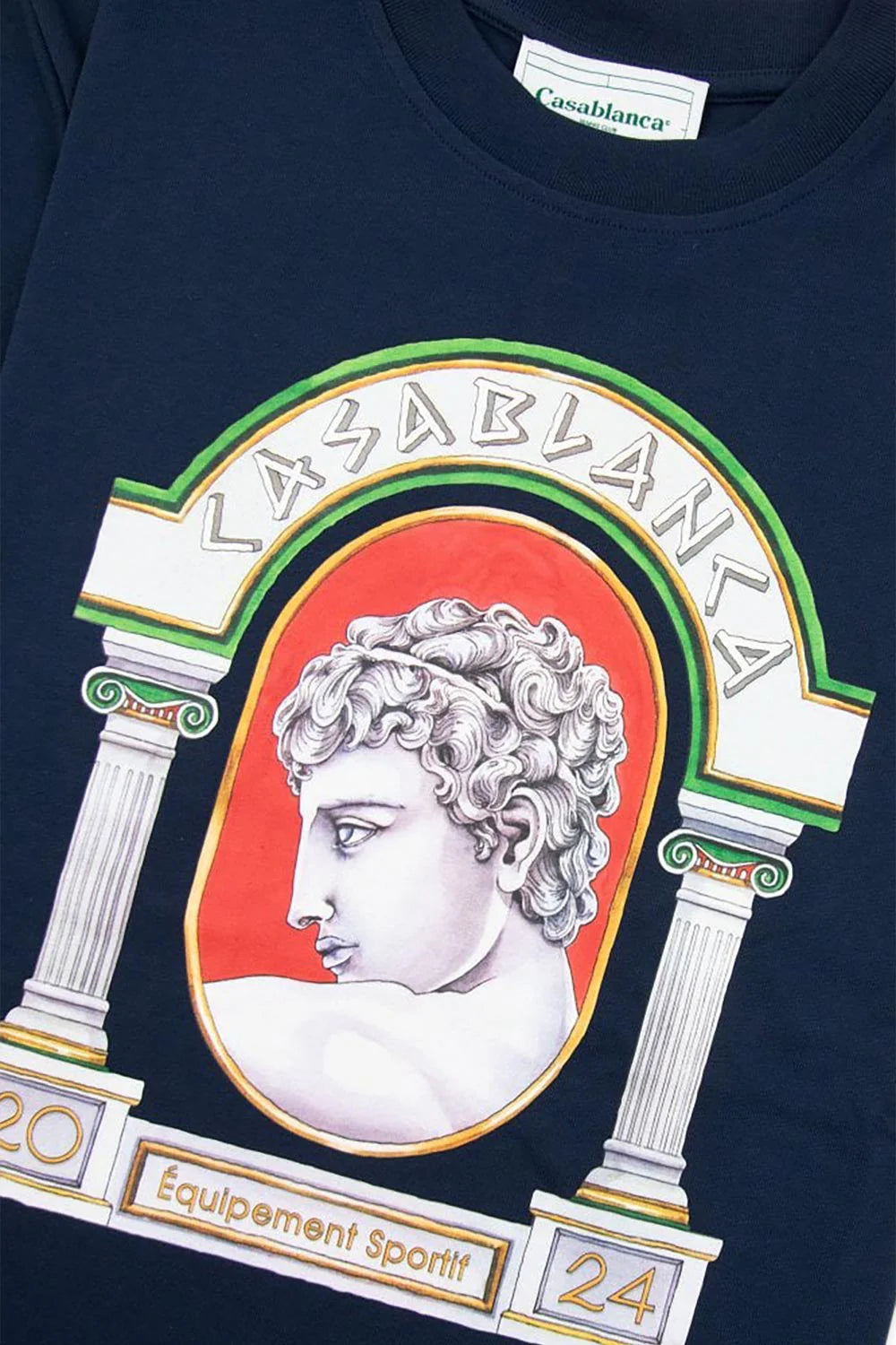 Casablanca La Medaille Tee Navy