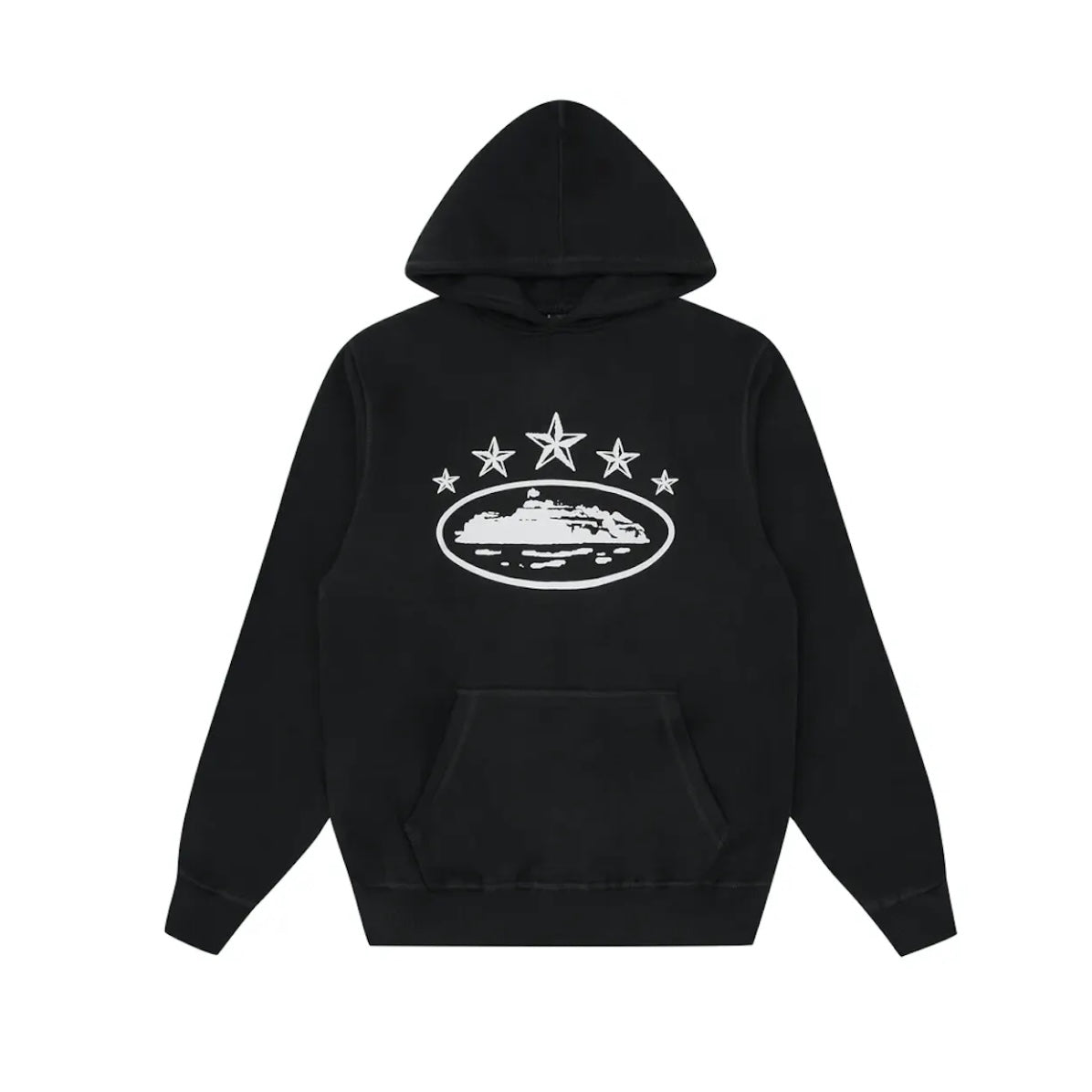 CORTEIZ 5 STARS ALCATRAZ HOODIE BLACK