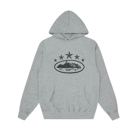 CORTEIZ 5 STARS HOODIE GREY