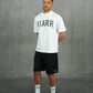 Siarr Scribble Tee White Black