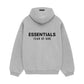 ESSENTIALS AW24 HOODIE 'GREY BLACK’