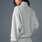 Alo Yoga Accolade Quarter Zip Pullover Grey