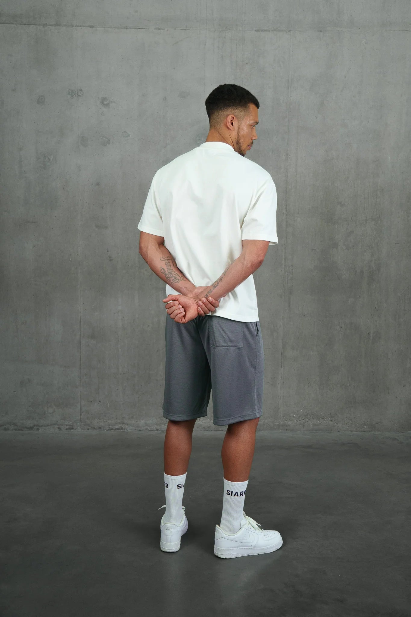 Siarr Mesh Shorts Grey