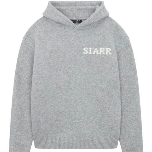 Siarr Knit Hoodie Grey