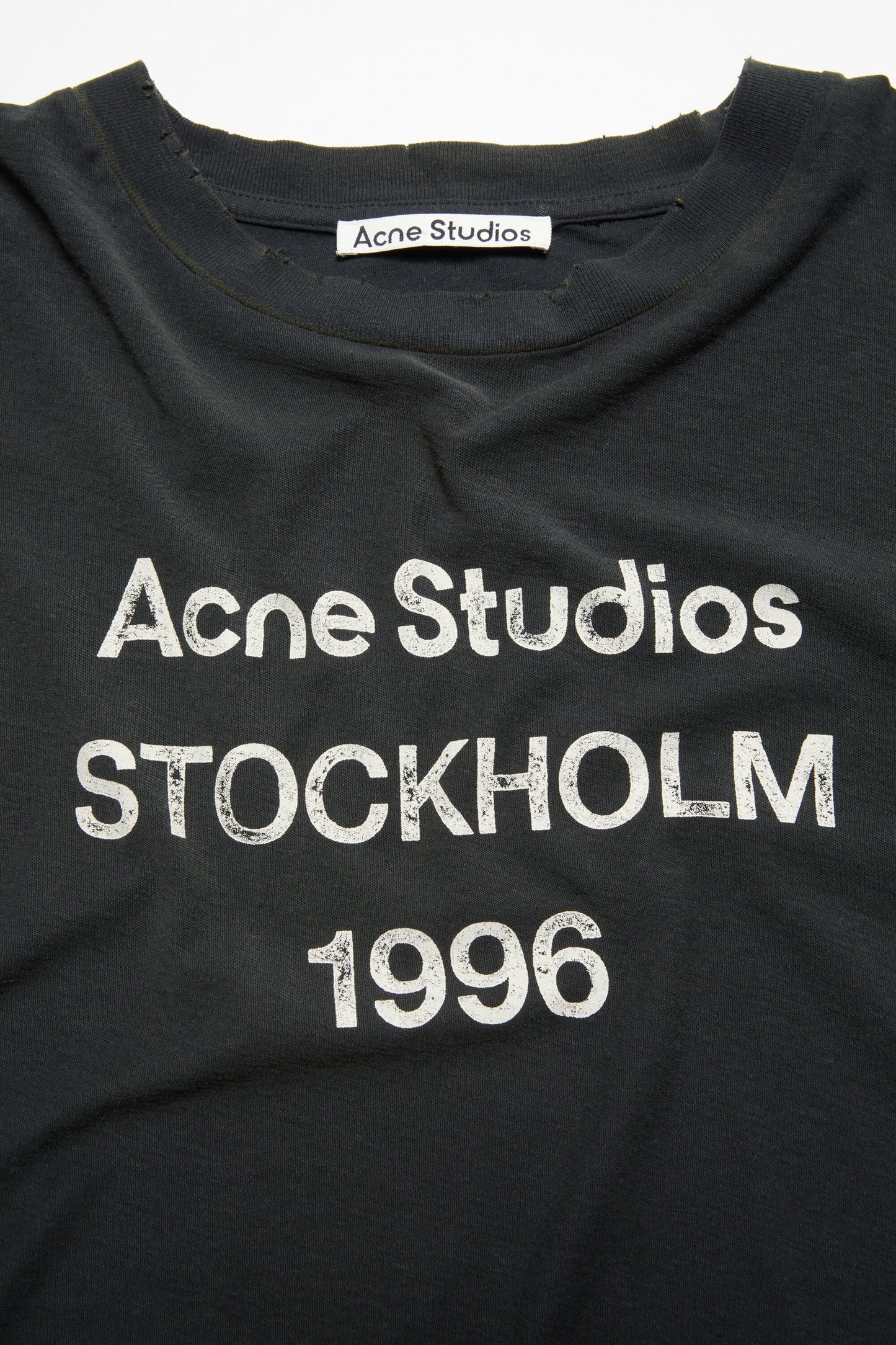 Acne Studios Stockholm 1996 Logo Tee Black