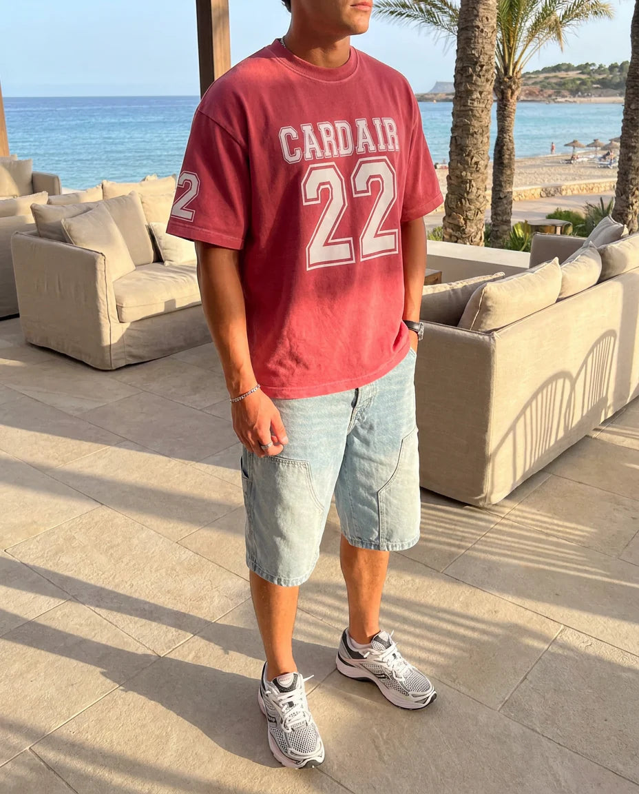 Cardair Varsity Tee Red