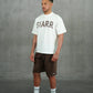 Siarr Scribble Tee White Brown