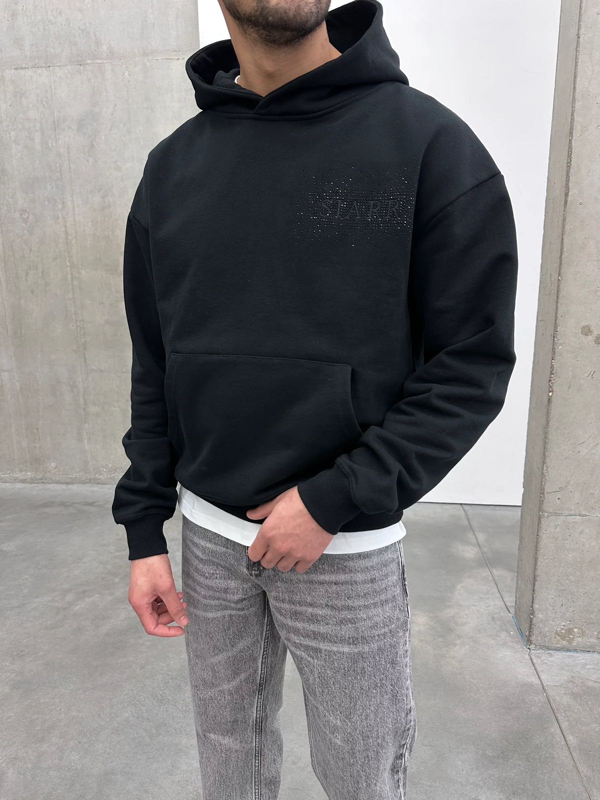 Siarr Diamond Hoodie Black
