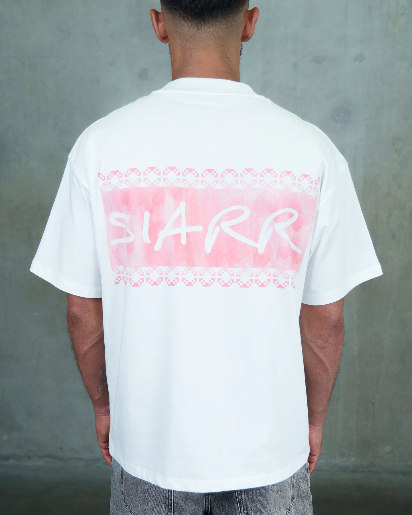 Siarr Pattern Tee White