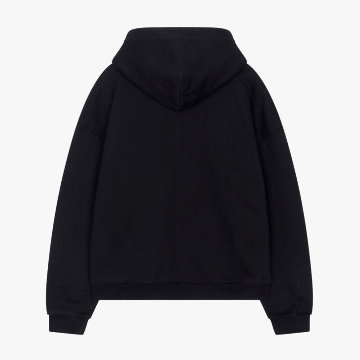 Siarr Arch Logo Zip Hoodie Black
